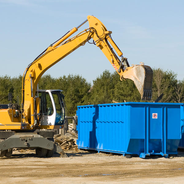 are there any restrictions on where a residential dumpster can be placed in West Sacramento